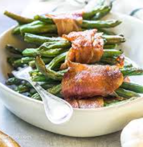 green beans recipe, Prosciutto-wrapped Green Beans