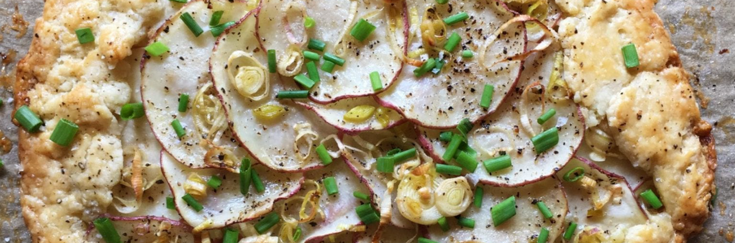 Cozy Potato and Shallot Galette